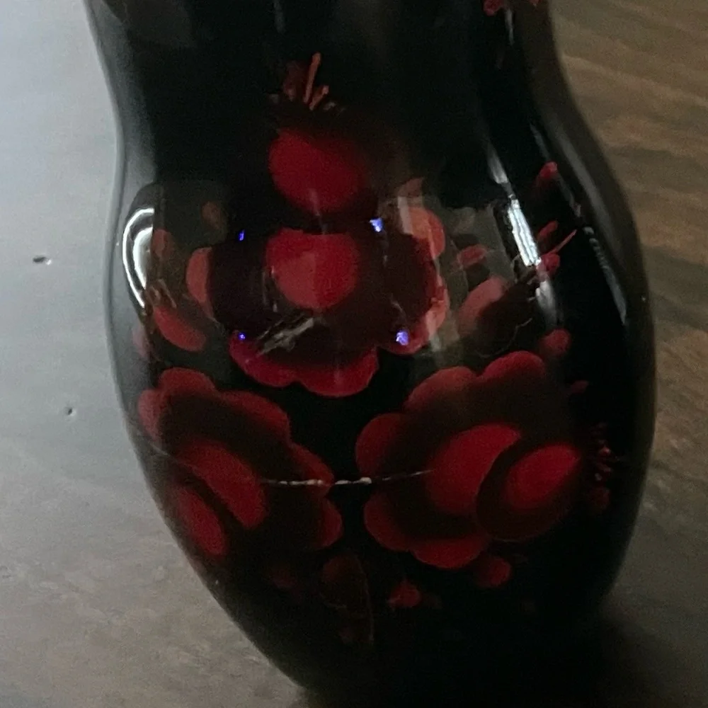 Black and Red Russian Nesting Dolls - 6 Piece Set